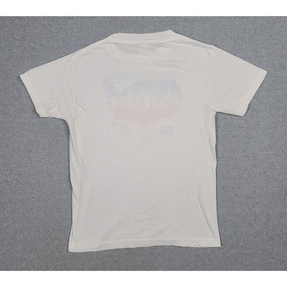 Vintage 1986 Coca-Cola Hands Across America Single Stitch T-Shirt Size Small US - Picture 7 of 9